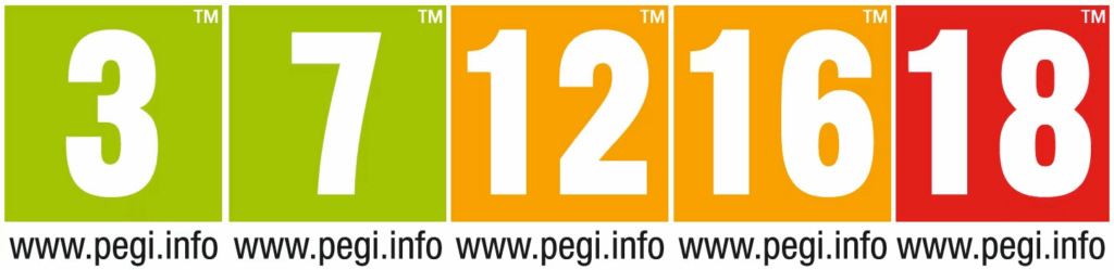 Image regroupant tous les logo Pegi lié à l'âge